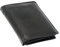 OLD RIVER Ledergeldbörse Basic Leder Geldbeutel SCHWARZ (Schwarz Hochkant 006)