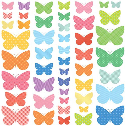 DECOWALL DW-1613 Süße Schmetterlinge Tiere Wandtattoo Wohnzimmer Schlafzimmer Kinderzimmer