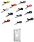 Waizmann.IDeaS® Ausweisset - Lanyard SCHWARZ 10mm Schlüsselband Umhängeband Sicherheitsverschluss BREAKAWAY + Ausweishülle Kartenhülle Kartenhalter