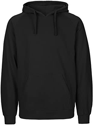 Spirit of Isis Herren Kapuzensweatshirt, 100% Bio-Baumwolle. Fairtrade, Oeko-Tex und Ecolabel Zertifiziert, Textilfarbe: schwarz, Gr.: M