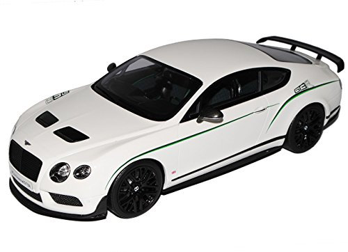 GT-Spirit Bentley Continental GT3-R Coupe Weiss Nr 121 1/18 Modell Auto mit individiuellem Wunschkennzeichen