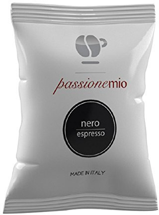 Lollo Caffè Passione Mio Lot de 200 dosettes capsules, mélange noir, compatible avec les machine A Modo Mio