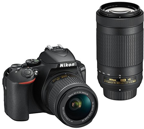 Nikon D5600 Digitale Spiegelreflexkamera, Schwarz