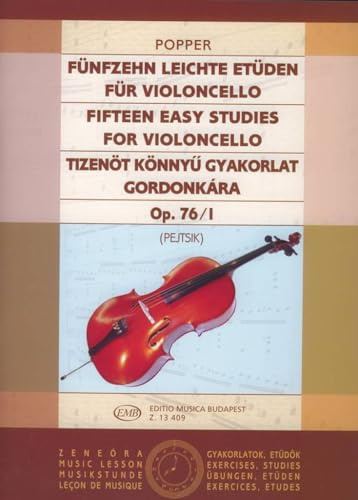 Fünfzehn leichte Etüden op. 76-1. Cello Solo.