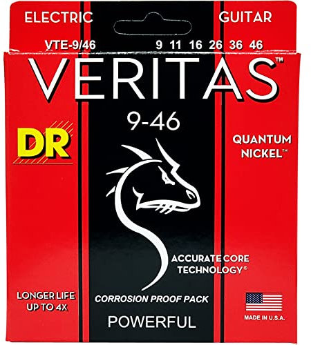 DR Strings VERITAS E-Gitarrensaiten (VTE-9/46), Silber
