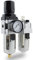 BITUXX Druckluft Wartungseinheit Wasserabscheider Oeler 1/4 Druckminderer Druckregler max. Druck 10 Bar (1.0 Mpa)