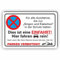Fassbender-Druck SINGEN UND KLATSCHEN PARKEN VERBOTEN - Lustiges FUN Parkplatz Schild zum Markieren vom Absoluten Parkverbot (30x20cm)