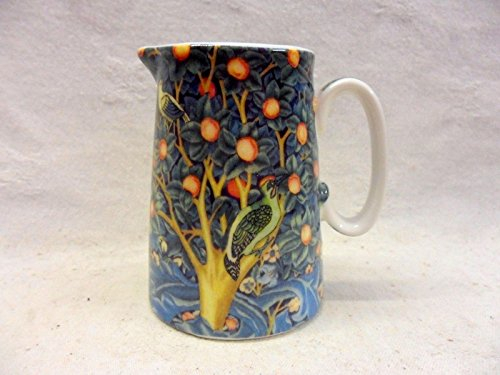 William Morris Woodpecker Birds Cream jug Made for The Abbeydale collection for Heron Cross Pottery.