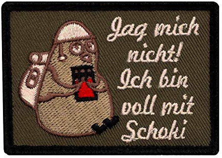 Café Viereck ® Bundeswehr Morale Patch Gestickt mit Klett - 7 cm x 5 cm - Schoki