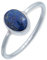 mantraroma Ring Silber Damen Lapis Lazuli Edelstein blau schlicht modern