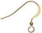 4 pcs 14k Gold Filled Ear Wire Earwires Ball French Hook Earring Connector/Findings/Yellow Gold