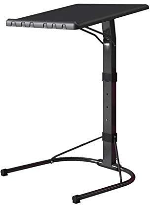 Laptoptisch Computertisch Lapdesks Schwarz Portable Typ C Care Table Verstellbare Höhe Laptop-Fach Abnehmbare Computer-Ständer Liftable Bracket Notebook-Tisch PVC-Material Schreibtisch für Sofa/SCHL