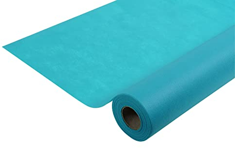 Pro Nappe Pronappe Tischdecke R782528I Einweg-Tischdecke aus Spunbond-Vlies Länge 25m Breite 1,20m (pro Rolle) Farbe Türkisblau Reißfestes, wasserabweisendes und abwischbares Material