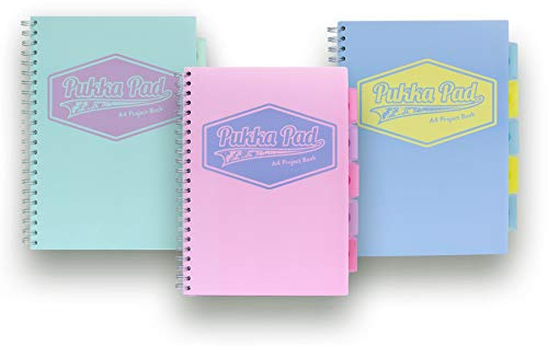 Pukka Pad PP18630 Pastell-Projektbuch, A4, 3 Stück
