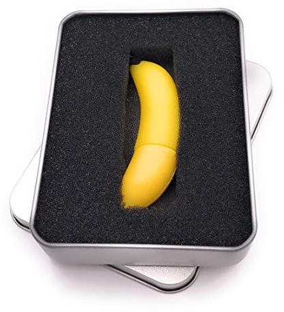 Onwomania Banane Obst Essen USB Stick in Alu Geschenkbox 16 GB USB 3.0