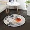 Mnsruu Tapis rond japonais en bambou pour salon, chambre à coucher, 92 cm de diamètre