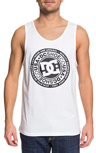 DC SHOES Boys Circle Star Tank Vest, Snow White/Black, XXL EU