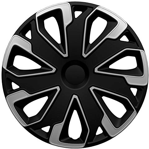 AutoStyle Satz Radzierblenden Ultimo 15-Zoll Silber/Schwarz