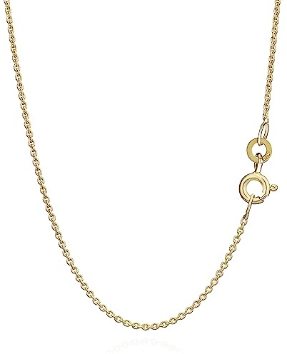 NKlaus Ankerkette 333er Gelbgold 8 Karat massiv 36–50cm 0,8mm 1 Stück | Runde Ankerform
