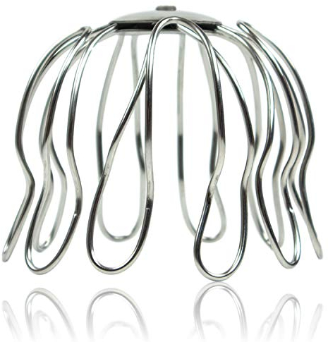 Laubfang Rinnensieb Edelstahl 120 mm - Dachrinnen Sieb als Laubschutz für den Ablaufstutzen, Laubsieb korrosions- und UV-beständig, Laubfangkorb DN 120