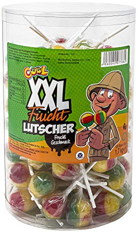 Cool XXL Frucht Lutscher 100 x 17g, 100 große Lutscher, 1700 g
