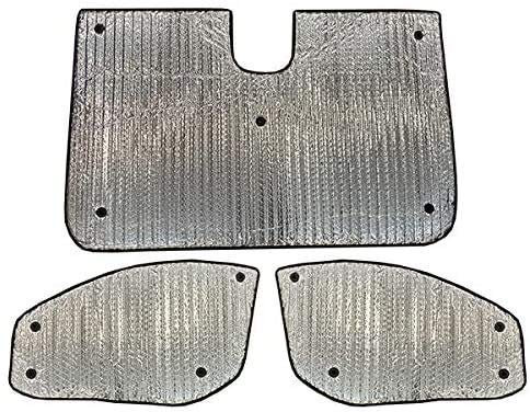 UKB4C Luxury Thermal Blind Window Set fits Ford Transit Custom 12 On With Interior Mirror Cut Out 3pc