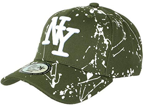 Hip Hop Honour NY Cap grün und weiß Look Tags Streetwear Baseball Paynter – Unisex Gr. Einheitsgröße, grün