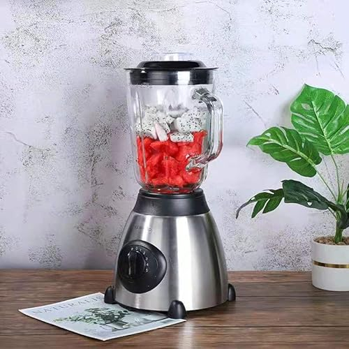 850W Blender Smoothie Maker, Professional Countertop Blender, Glass Jug Blender, 1500 ml High-Speed Blender Mixer and Soup Liquidiser with 5 Speeds & Pulse
