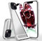 moex Mirror Case kompatibel mit Apple iPhone 13 Spiegelhülle aus Silikon, Hülle mit Spiegeleffekt, Glitzer Handy Schutzhülle verspiegelt, Spiegel Handyhülle - Silber