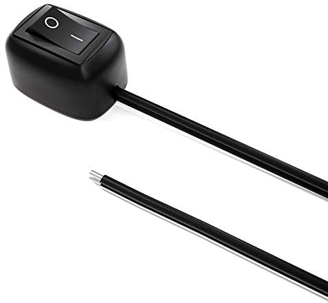 Jtron Auto DIY Schalter Wassertropfenform Schalter Aus/Ein DC 12V AC 250V/6A 125V/10A 12V Oberflächenmontage Schalter für Nebelscheinwerfer, Tagfahrlicht, LED-Lichtleiste usw. (Kabel: 19,6 Zoll)