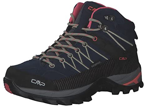 CMP Damen Rigel Mid Wmn Wp Trekking Shoes, Blau Korallrosa Blue Corallo ,37 EU