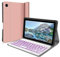 WERNURPAI Étui pour tablette Samsung avec clavier - Étui pour Samsung Galaxy Tab A8 de 10,5 pouces - Plusieurs couleurs et clavier doux au toucher - Porte-crayon intégré (A7 Lite or rose 22,9 cm)