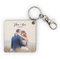 Wanapix | Porte-clés Bois Carré Personnalisé | Porte-clés Personnalisable avec Photos et Texte | Forme Carrée | Personnalisés sur 1 côté | 6 x 6 cm