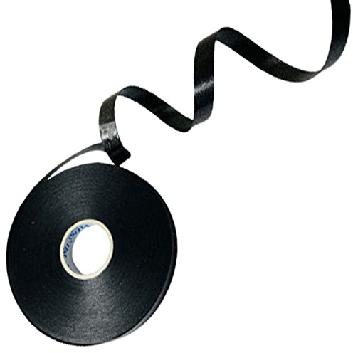 Black Ribbon for Gift Wrapping 5mm Party Ribbon Decoration Ribbon for Presents Crafting Cake Decoration Balloon Ribbon 50 Meter