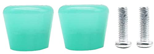 harayaa Set mit 2 Rollschuh Stoppern, Skate Bremsen mit Skate Innenschrauben, Gelee Grün