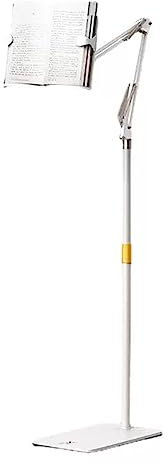 BuchstäNder Zum Lesen, HöHenverstellbar, mit Klemme, für Tische, stabil, 180 Grad Schwenkbar BuchstäNder, für Lesepult Schulen, BüRos, Studios Usw. Tablet BodenstäNder Mit Basis