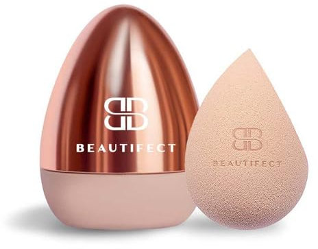 Beautifect Pod & Blender - Makeup Sponge with Protective Pod - Ventilated Beauty Blender Case for Makeup Blender - Includes Beauty Blender Sponge for Women