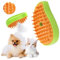 DONGTATA 3-in-1 Katzen Dampfbürste Cat Steamer Katzenbürste Cat Spray Massage Comb Katzen Massagebürste Beseitigen Sie Fliegende Haare für Katze und Hund