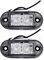 XENITE Marker Lights Auto Seitenmarkierung Rücklicht Anhänger LKW Seitenmarkierungsleuchte Weiß LKW Seitenlicht Signalleuchten
