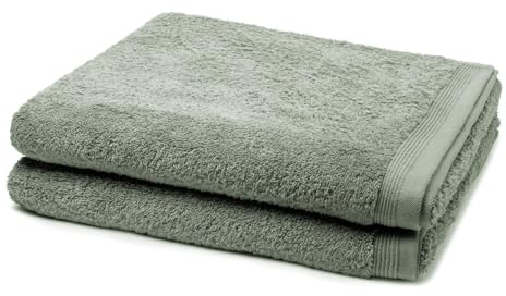Möve - 2 teiliges Frottier-Set - Superwuschel (2 X Duschtuch im Set) - 520 g/m2 - Baumwolle - Walkfrottee - saugstark - weich und flauschig - Tea