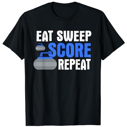 Curling Spieler Wintersport Grafikdesign - Curling T-Shirt