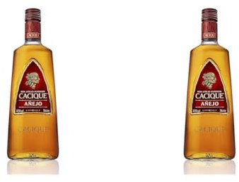 Cacique Añejo, ron añejo superior, 700 ml (Paquete de 2)