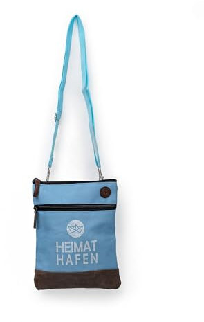 SCHIETWETTER Accessoire Crossbag Heimathafen, kleine Umhängetasche, Handtasche, Schultertasche, stylisch, maritim, wasserabweisend hellblau OS
