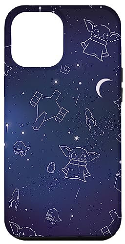 iPhone 15 Pro Max Star Wars The Mandalorian Grogu Galaxy Midnight Blue Case