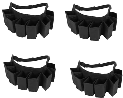 Janasiba 24 Pack Portable Taille Bouteille Beer Belt Bag Bouteilles de Vin Porte-Canettes, Noir