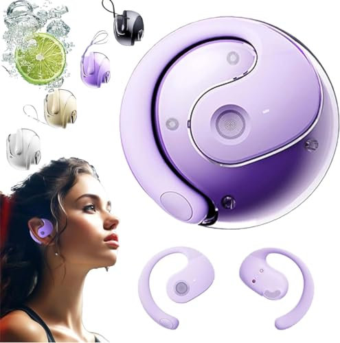 Awaze - Auricolari Bluetooth piccoli in cocco, auricolari Awaze Labs X15 Pro, piccoli auricolari Bluetooth a sfera di cocco, impermeabili IPX5 BT 5.4, con riduzione intelligente del rumore per