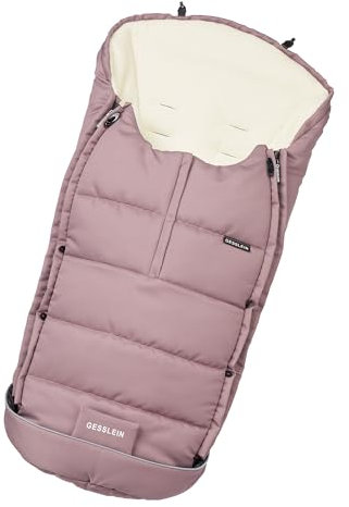 Gesslein Fußsack Igloo, Babyfußsack (mitwachsend & rutschsicher, geschützter Kopfbereich, pflegeleichter Fußsack Kinderwagen), rosé