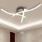 Sweier LED Deckenleuchte, Dimmbar mit Fernbedienung Wellenförmige Deckenlampe, 3 Flammig Modern Deckenleuchte, Eingebaute Platinen 22W 2200Lumen, für Küchen, Schlafzimmer, Wohnzimmer