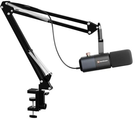 NearStream Podcast Microphone Kit, XLR/USB Dynamic Microphone with Desktop Mic Stand, Studio Microphone for Gaming,Podcasting,Streaming,Recording Vocals(AM10X)