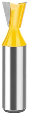 Boxonly Straight Cut Router Bit Milling Cutter Cutting Dovetail Bit 1/2 Inch Shank,1/2 Cut Diameter Wood Cutting Trimming Cutter Double Flute Straight Grooving Bits for Woodworking Dovetail Bit